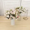 Decorative Flowers 30cm Rose Artificial Flower Silk Bouquet for Wedding Home Decoration Outdoor Christmas Birthday Gift DIY Fake Arrangement