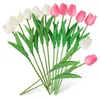 Fiori decorativi 10 pezzi Simulazione primaverile Tulipica per tulipani artificiali Centrotavola di fiori all'aperto PU