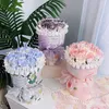 Fleurs décoratives Savon artificiel Bouquet rose Roantic Valentine's Day Cadeaux Handicraft Fake Flower Wedding Birthday Gift For Girlfriend