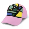 Ball Caps Abstract Mondrian 01 Basketball Cap Men Women Mode overal Black unisex volwassen hoed