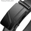Belts 105 150 140 160 170cm large-sized mens belt PU brand fashionable automatic simple buckle black PU leather belt 3.5cm wide Q240425
