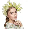 Coix de cheveux Bougettes de fleur Femme mariée pour la fête de mariage fournit des guirlandes florales couronnes