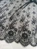 eter Clothing lace fabric accessories black eyelash lace high-end custom fabric width 150CM 240417