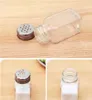 Food Savers Storage Containers Glass seasoning bottle black and white salt pepper shake kitchen storage tools supplies H240425