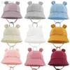Caps chapeaux Soft Cotton Baby Sun Hat avec oreilles mignonnes lapin nouveau-né garçons filles chapeau de seau d'été