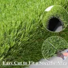 Decorative Flowers High Quality Artificial Grass Drainage Holes And Rubber Pads For Super Heavy Soft Pet Lawns