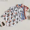 Kinderhemden Kinderkleidung Kleidung Boy Modes Bull Print Hemd Kinder Baby Top Kleidung Sommer kurzärmelige Kinderhemd Wäschel2404