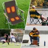 Carpets 3 Levels Of Heat Heated Seat Pad 4 Heating Zones Rechargeable Non-Slip Mat For Winter Stadium Indoor Outdoor Sports Beach