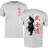 Men's T-Shirts Japan Samurai Spirit T Shirts For Men Japanese Style Back Print Loose Oversized Men Clothing Tops T-shirt Bushido Male Gifts TeeL2404