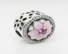 Najlepiej sprzedający się różowy magnolia urok koraliki Akcesoria biżuterii Logo Oryginalne pudełko na 925 srebrny srebrny bransoletka biżuteria 4181225