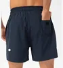 Shorts maschile uomo yoga sport corto a secco veloce con telefono cellulare tascabile casual running jogger pant ll-321a