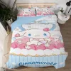 Sets Cinnamoroll Kids Divet Cover Bedding Set Double Twin King Kids Baby Girl Baby Colch Counter Cover Decorations Decoraciones de dormitorio Regalos