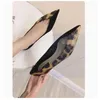 Casual Shoes French Elegant Low Heels Women 2024 Summer Shallow Mouth Leopard Pointed High Temperament Fine Heel Simple