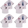 Kob Top Quality 1 Bull Durham 37 Ebby Laloosh 8 Crash Davis Movie Jersey Taille M-3XL