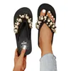 Pantoufles de chaussures dames cale de mode épaisses de mode Sole flipps décontractés de plage diamant plage bottes de pantoufle féminine