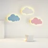 Lampada da parete Lampade da nuvola colorate moderne per bambini per bambini Ragazzo ragazza adorabile cartone animato Light Light Living Cohendside Indoor Ligh