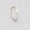 Anelli di cluster autentici 925 sterling argento amore cavo anello compatibile con gioielli europei