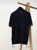 Mens Polos Summer Business Leisure Shirt Brunello T-shirts à manches courtes Brunello Khaki Black