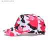 Casquettes à billes Capuche de baseball avec taille réglable pour la course à l'exercice Activités extérieures Mentilleurs à la mode et à l'été Caps de camouflage pour femmes Q240425