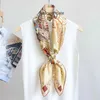 2024 Summer Foulard Femme натуральный шелковичный шарф шарф шелковой роллер 90 квадратных пружин