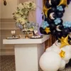 Gold/White/Black/White Ghost Acrylic Table Wedding Furniture Bride and Groom Flower Table Backdrop Stand Acrylic Dining Table for Event Party