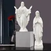 Northeuins Virgin Mary Statue Mother God Figurines for Interior Our Lady of Guadalupe Religious Home Decoration Sculpture Object 240416