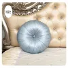 Travesseiro Classical Europeu Classical Color Sólido Cetim Pillow para Couch Room de Livro do Pillow Pillow Round Pillow 40*40