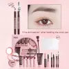 Set 9pcs trucco set box set robin eyeliner mascara aria cuscino combinazione di crema bb per principiante, kit per il trucco per il regalo di compleanno, valen