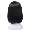 Wigs Lemail wig Mikasa Ackerman Cosplay Wigs Short Black Straight Bob Wig Heat Resistant Synthetic Hair Halloween