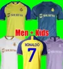 Al Nassr FCサッカージャージーTシャツRonaldo Home Yellow Away 22 23 Cr7 Gonzalo Talisca Gonzala Ghislain Konan Vincent Aboubakar Men Footbal2348355