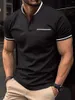 Men's Polos Men Breast-Pocket T-Shirt Business And Leisure POLO Shirt Summer Fashion Short Sleeve Clothes Solid Color