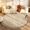 Dywany naśladowanie kaszmirowy okrągły dywan nowoczesne proste luksusowe sofa stół herbaty maty podłogowe zagęszczone miękkie miękkie pluszowe dywan sypialnia