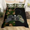 Sets Gamepad Duvet Cover Set Set Microfaser Gamer Player Gaming Joyystick -Tröstercover Queen Size Kids Boys Video Game Twin Beding Set Set