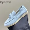 Casual Shoes Zamie zamszowe prawdziwe skórzane płaskie płaskie kobiety Mężczyzny wielokolorowe wsuwane mokasyny