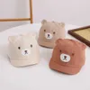 Шляпы шляпы корейский милый медведь детская бейсболка летняя мальчик девочка Sun Hat Sun