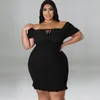 Lässige Kleider fette Kleiderinnen Frauen plus Größe Autumn sexy Big 5xl 4xl