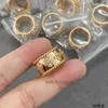 High-End Luxury Ring Fanjia V Gold Plated Mijin Kaleidoscope Wide Plate Polering Perfekt högkvalitativ information på plats