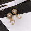 Hjärtformade örhängen Designer Gold Stud Luxury Women Cclies Diamond Pearl Earring Classics Jewel Woman C Earing 564