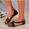 Chaussures décontractées 2024 Sandales d'été pour femmes tongs plates Flip-flop