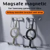 Cell Phone Cases Metal Magnetic Ring Stand Phone Shell For Samsung Galaxy S24 S24Plus Galaxy S24 Ultra Metal Bumper With Finger Ring Holder Cover 240423