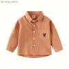 Shirt per bambini Shirts GirlsblousechildrensclothingCottonlongsleevedshirt KoreanversionblousesspringandauTumn Uniform School Uniform Forboysschooll2404