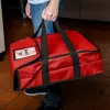 Çantalar 15 inç Pizza Teslimat Torbası Yalıtımlı Pizza Çanta Depolama Temp Pizza Çanta Katlanabilir Yalıtılabilir Öğle Yemeği Kutusu Katlanabilir Buz Paketi Taşınabilir