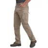 Pantaloni da uomo S-5xl Dimensioni di uomini pantaloni leggeri pantaloni da pesca tattici escursionisti escursionisti in nylon pantaloni da carico a secco rapido pantaloni da lavoro casual d240425