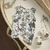 Rompers MA Baby 0-24m neonati neonati per bambini ragazze saltette senza maniche veliberate abbigliamento casual estate d240425