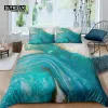 sets Home Living Luxury 3D Turquoise Marble Bedding Set Gold Duvet Cover Pillowcase Queen and King EU/US/AU/UK Size Comforter Bedding
