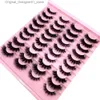 False Eyelashes HBZGTLAD 20 pairs of fluffy 3D mink natural eyelashes extension mink false eyelashes Cilios artificial Cils makeup tool thick eyelashes Q240425