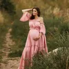 Maternity Dresses 2 in 1 100% Cotton Maternity Photo Shoot Dress Cotton Pregnancy Photography Dress