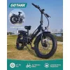 Bicycle Gotrax R2/F2 20 "Bike elettrico pieghevole con 55 miglia (pedalassista1) con batteria da 48 V, potenza di 20 mph da 500 W, display LCD