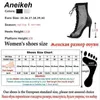Botas de moda feminino botas de tornozelo hollow mh ulow salto alto sapatos de mulher com cano aberto as botas de sandálias sexy mujer preto branco h240425