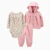 Rompers Ircomll Baby Clothes Set pour les nouveau-nés pour tout-petit Girl Boy Clothes Hooded Veste Pantal